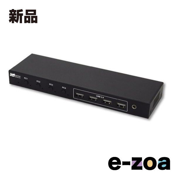 RATOC Systems ラトックシステム 4K60Hz対応 HDMIパソコン切替器 4台用 RS-460UH-4K (2683317)
