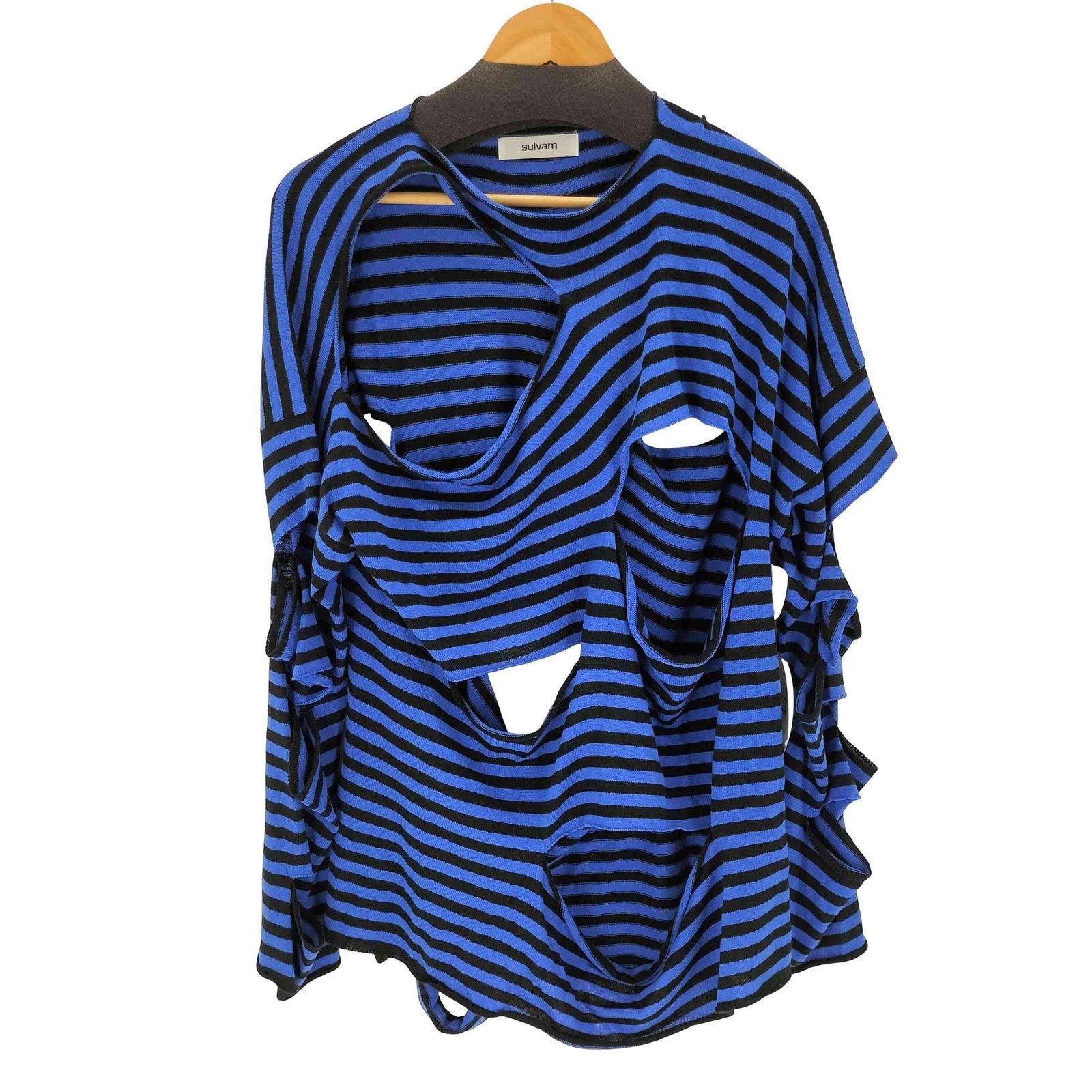 サルバム sulvam 25SS ボーダーブロークンニット メンズ M