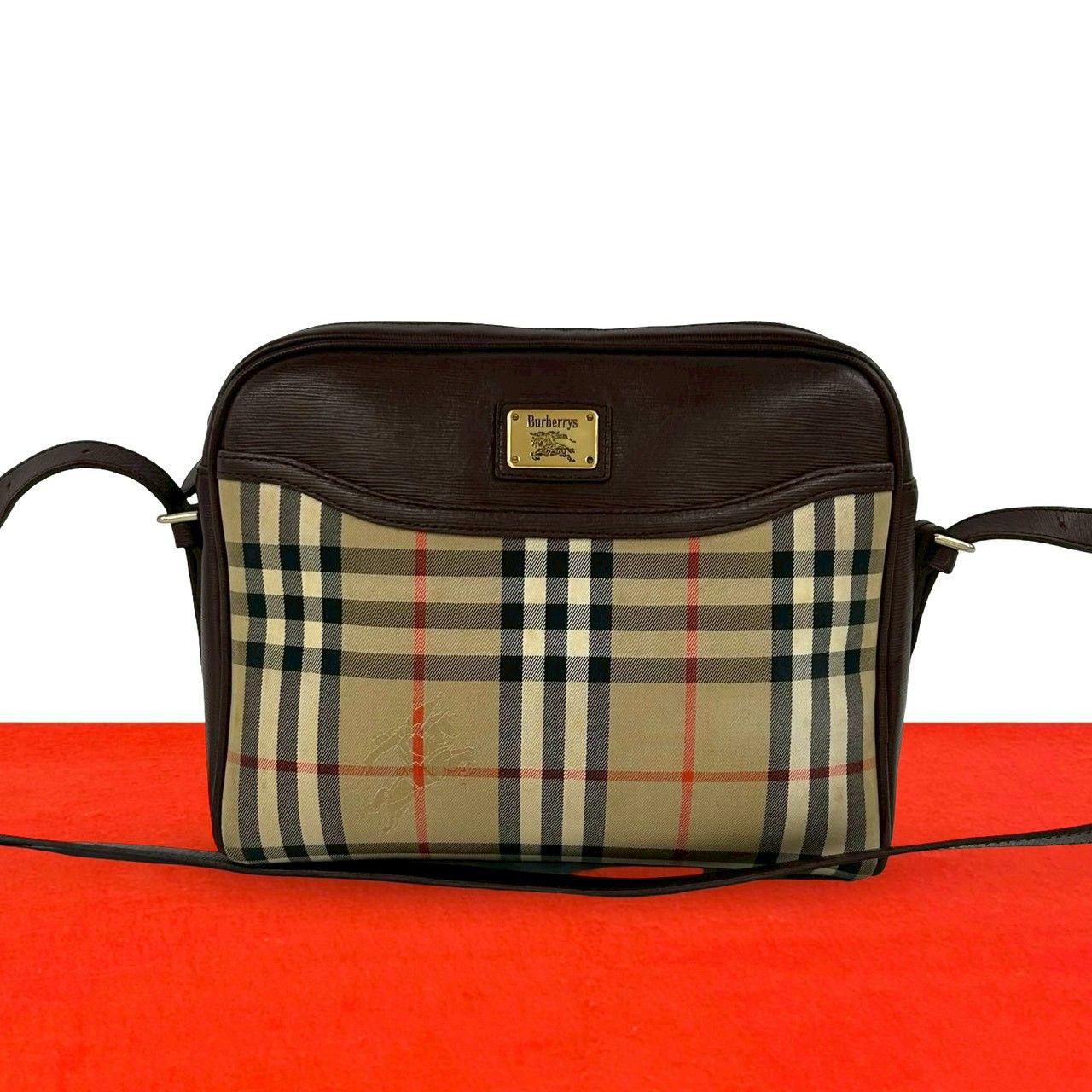 極 美品 Burberrys バーバリーズ ノバチェック シャドーホース 柄