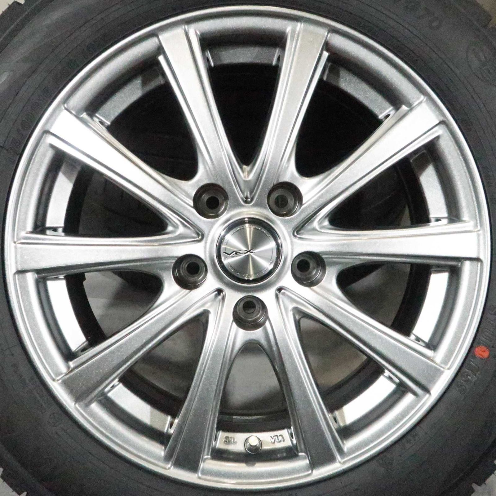 ニッサン シルフィ B17系 等 4本 社外 16インチ 6.5J +38 5H PCD 114.3 スタッドレス 未使用 ヨコハマ アイスガード IG70 2025年 195/60R16