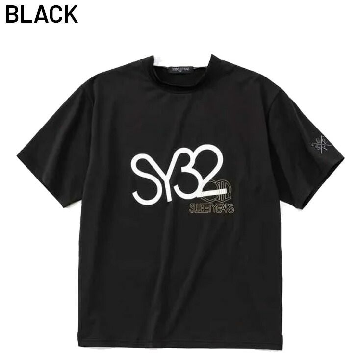SY32 BY SWEET YEARS GOLF メンズ 半袖シャツ モックネック ゴルフ