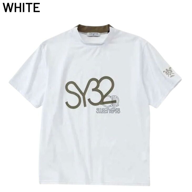 SY32 BY SWEET YEARS GOLF メンズ 半袖シャツ モックネック ゴルフ
