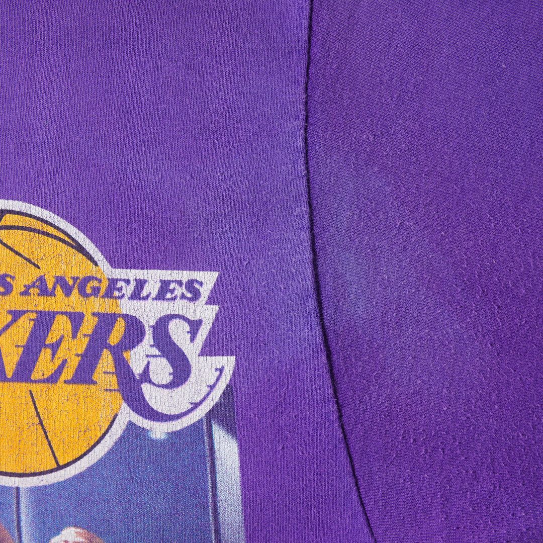 90s USA製 NBA レイカーズ LAKERS Tシャツ M パープル シャキール