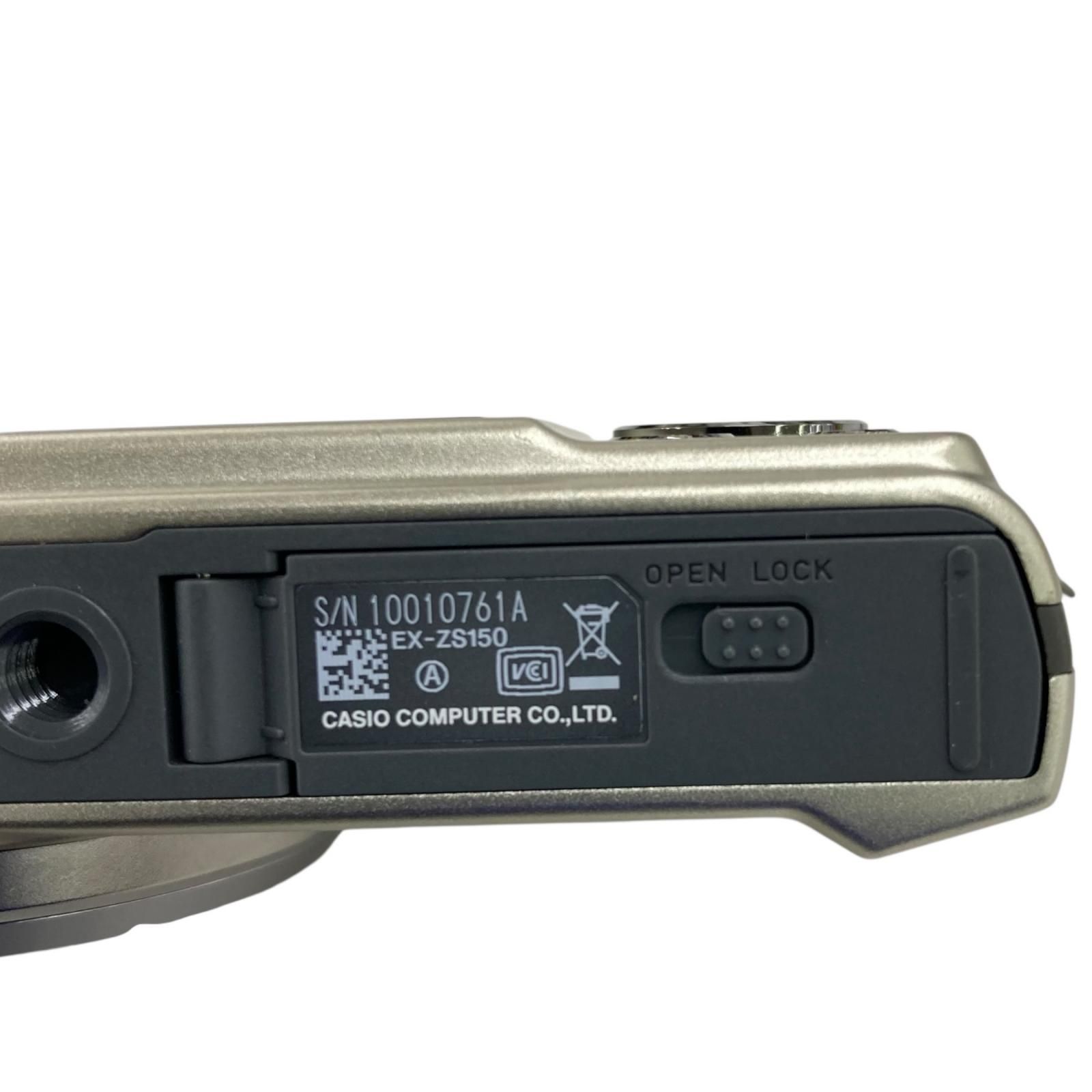 186001 ジャンク品 CASIO カシオ EXILIM EX-ZS150 ゴールド - メルカリ