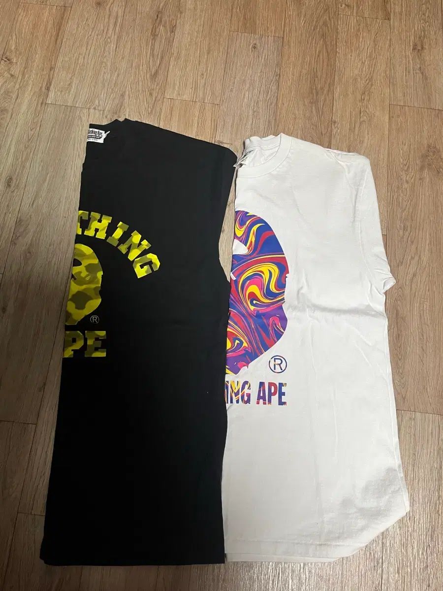 A BATHING APE アベイシングエイプ 半袖Tシャツ 2枚セット