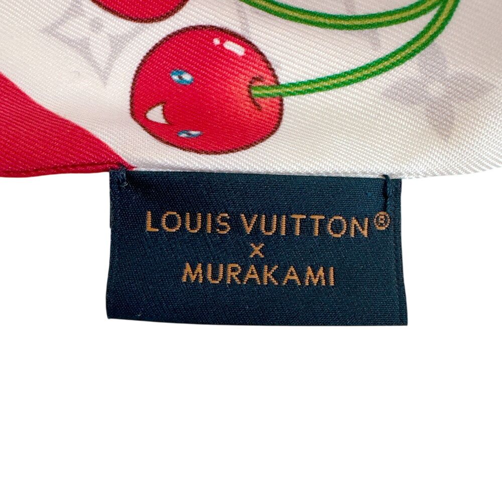 ルイヴィトン 村上隆 LV × TM バンドーBB モノグラムチェリー スカーフ