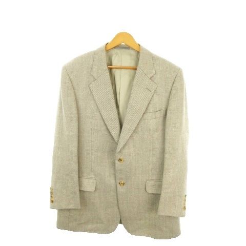 アクアスキュータム AQUASCUTUM テーラードジャケット 98AB6 ベージュ シングルブレスト 2つボタン 長袖 1140528 /MN22