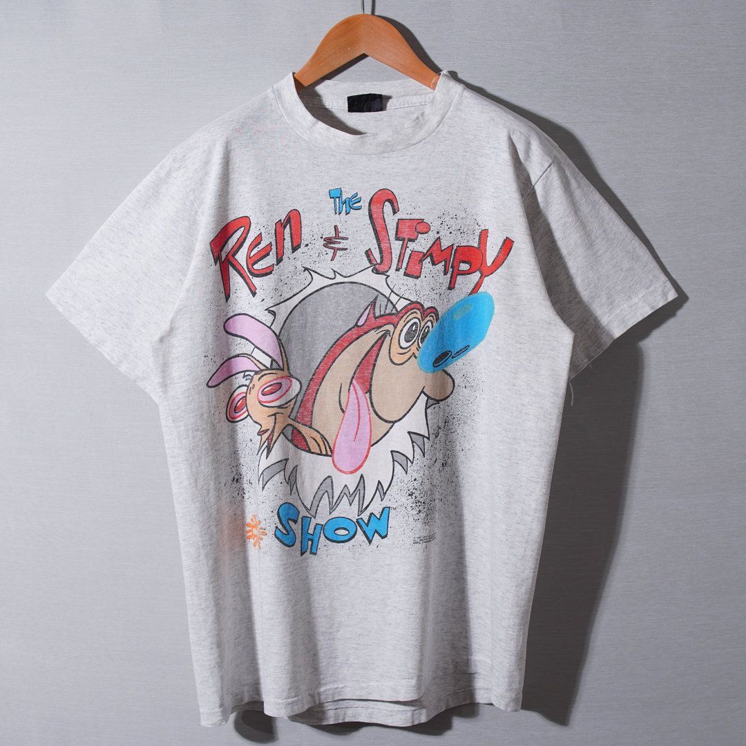 90s USA製 1991年製 レンとスティンピー Ren & Stimpy Tシャツ L