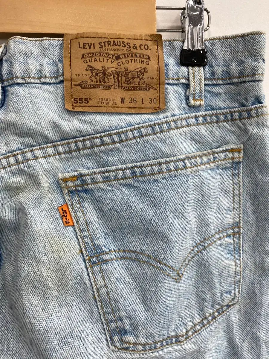 36x30/在庫処分 ヴィンテージ USA LEVI'S 555 オレンジタブ デニムパンツ