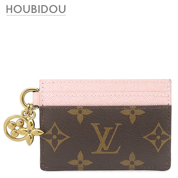 ルイヴィトン LOUIS VUITTON カードケース ポルト カルト LV チャーム モノグラムキャンバス モノグラム×ローズバレリーヌ ゴールド金具 カード入れ M83585 RFID不明【中古】 32,136円