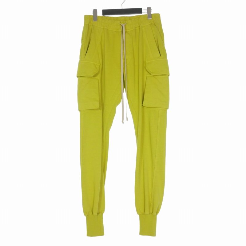 ダークシャドウ DRKSHDW RICK OWENS MASTODON CUT PANTS マストドン カーゴパンツ S ACID イエロー DU02A3386-RIG