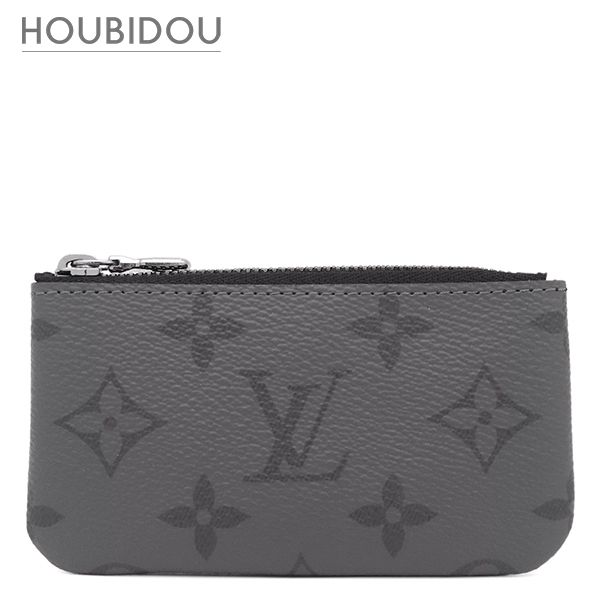 ルイヴィトン LOUIS VUITTON コインケース カード＆キーケース ポシェット クレ モノグラムエクリプス モノグラムエクリプスリバースキャンバス モノグラムエクリプス シルバー金具 M80905 CT5205 【箱】【中古】