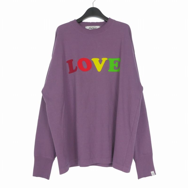 パーフェクトリブズ Perfect ribs × A LOVE MOVEMENT 23SS Basic Long Sleeve T Shirt ロングスリーブTシャツ カットソー 長袖 XL パープル 紫 PR3120111A