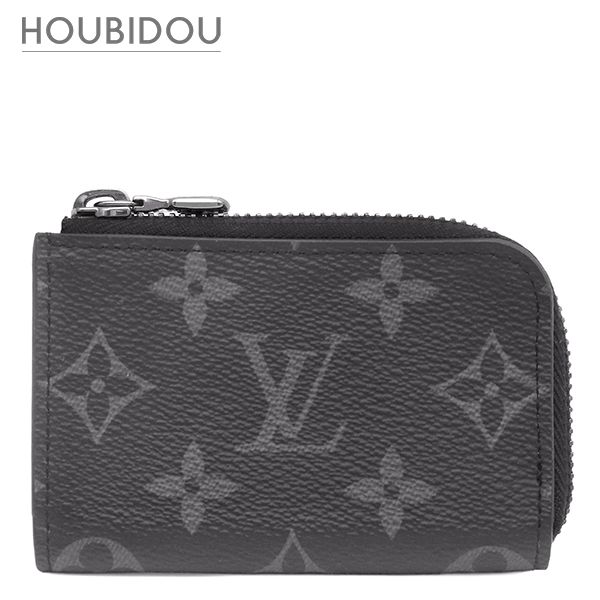 ルイヴィトン LOUIS VUITTON コインケース ポルトモネ ジュール モノグラムエクリプス モノグラムエクリプス シルバー金具 グレー 小銭入れ M63536 RFID【中古】