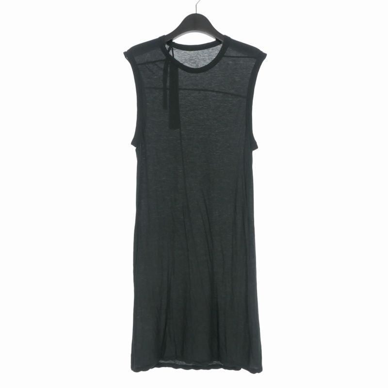ボリスビジャンサベリ BORIS BIDJAN SABERI 18SS TANK2 コットンカシミヤ ノースリーブカットソー タンクトップ S ブラック 黒 FTT00001