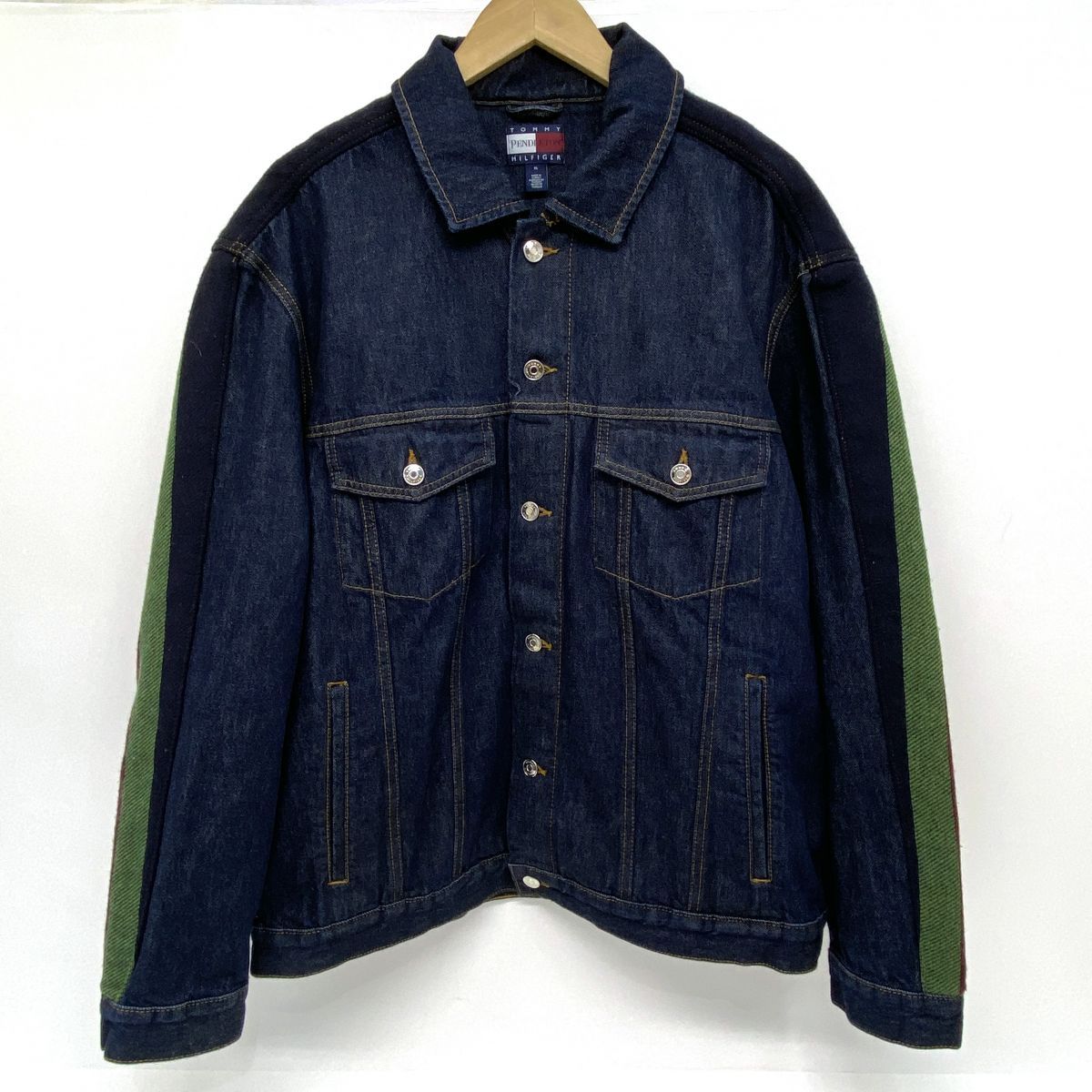 TOMMY HILFIGER x PENDLETON トミー ヒルフィガー ペンドルトン デニムジャケット XLサイズ ※中古