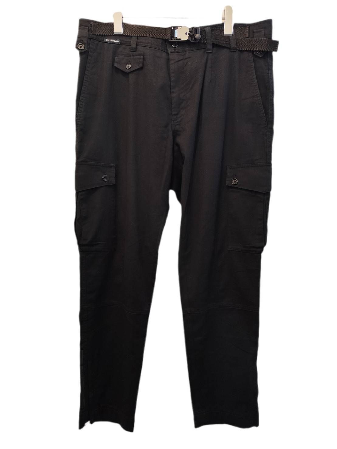 DOLCE&GABBANA カーゴパンツ size:50 ブラック