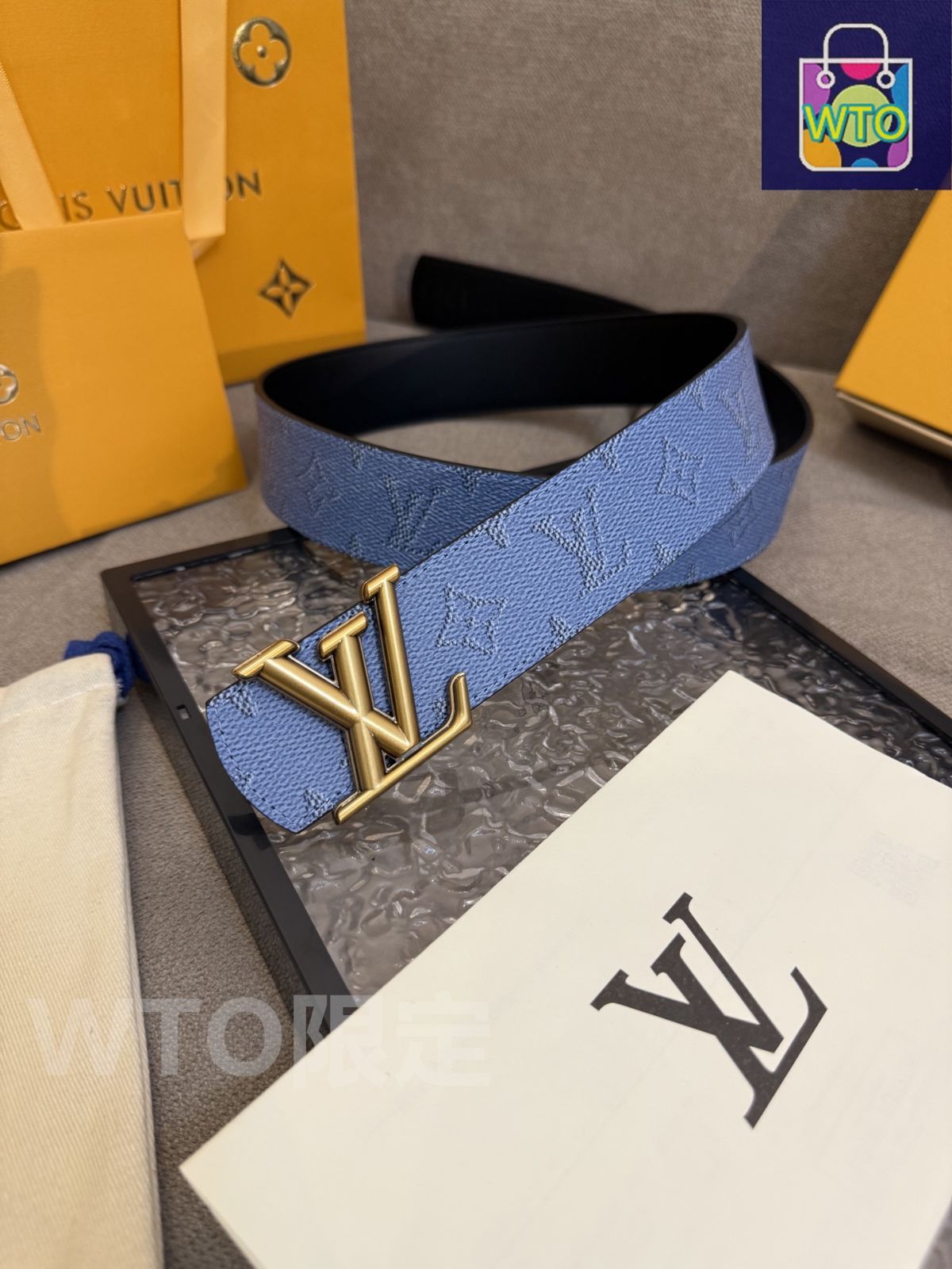 今日WTO】Louis Vuitton ルイヴィトン Dimension リバーシブルベルト-1 