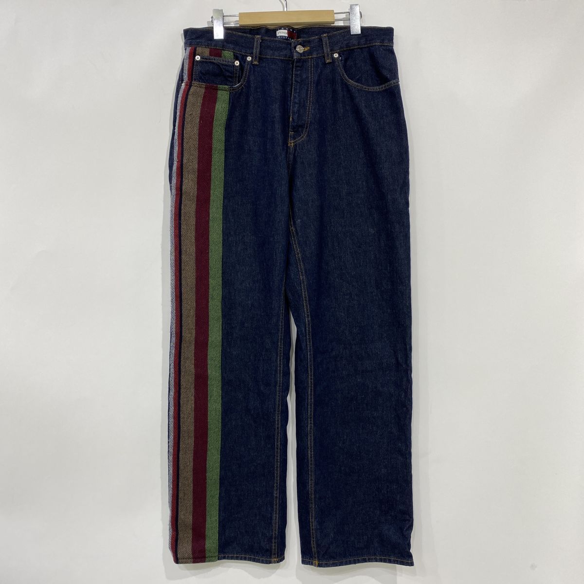 TOMMY HILFIGER トミーヒルフィガー × PENDLETON ペンドルトン ストライプデニムパンツ Lサイズ ※中古