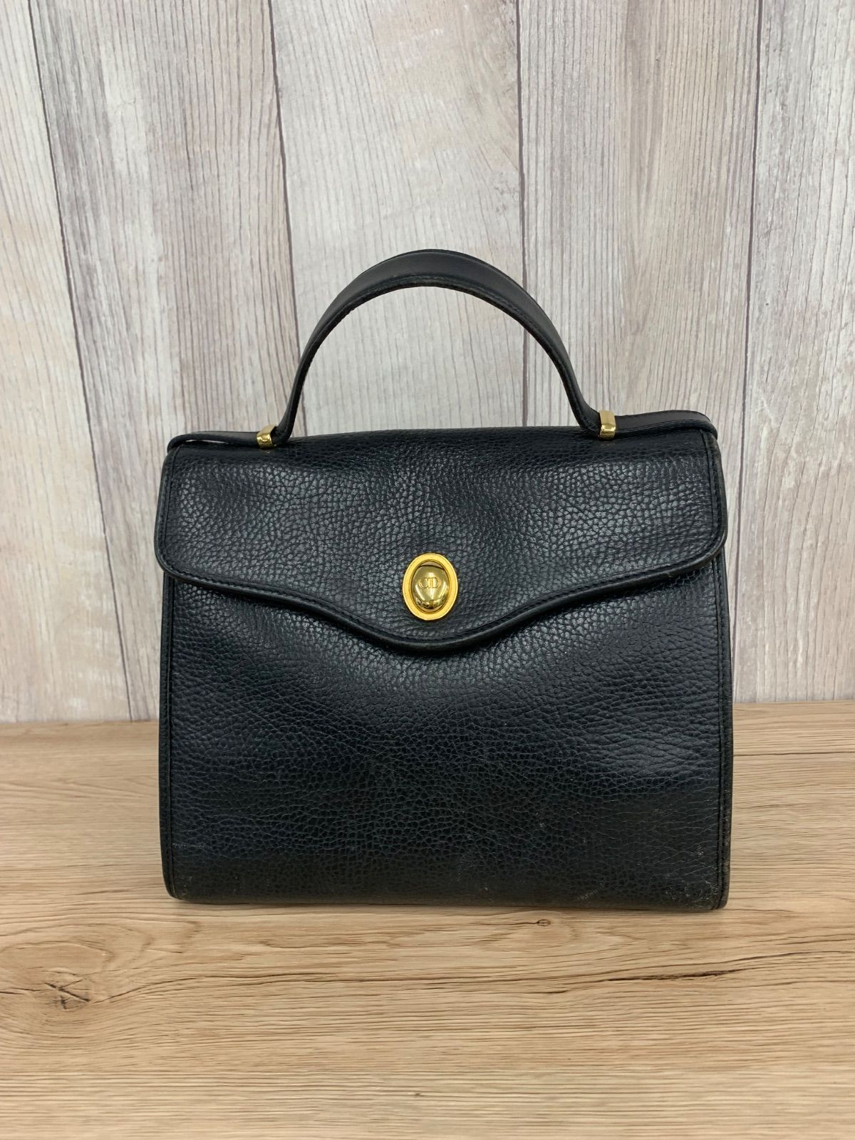 Christian Dior クリスチャンディオール ハンドバック ブラック　レザー 平塚店　衣料品