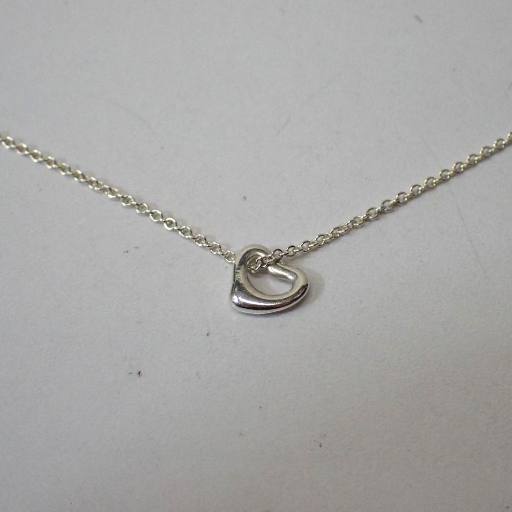 Ft1356401 ティファニー ネックレス オープンハート 1.6g シルバー レディース TIFFANY&Co. 中古