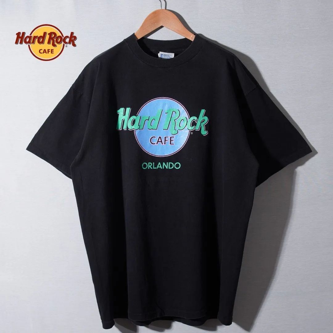 90s USA製 ハードロックカフェ Hard Rock Cafe Tシャツ XL ブラック