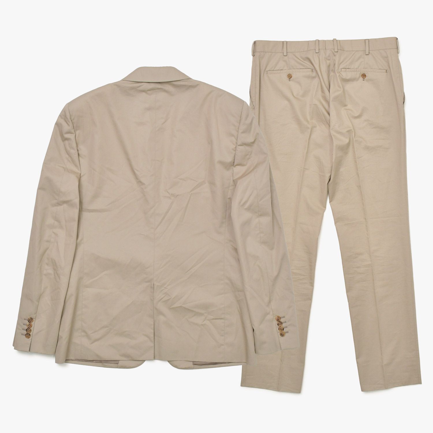 HERMES エルメス セットアップ ジャケット パンツ コットンシングル