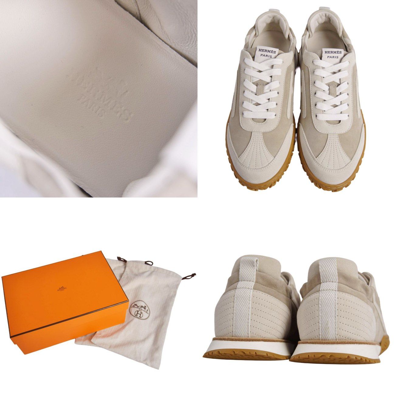 未使用 エルメス HERMES スニーカー 2024 ジェット スエードレザー