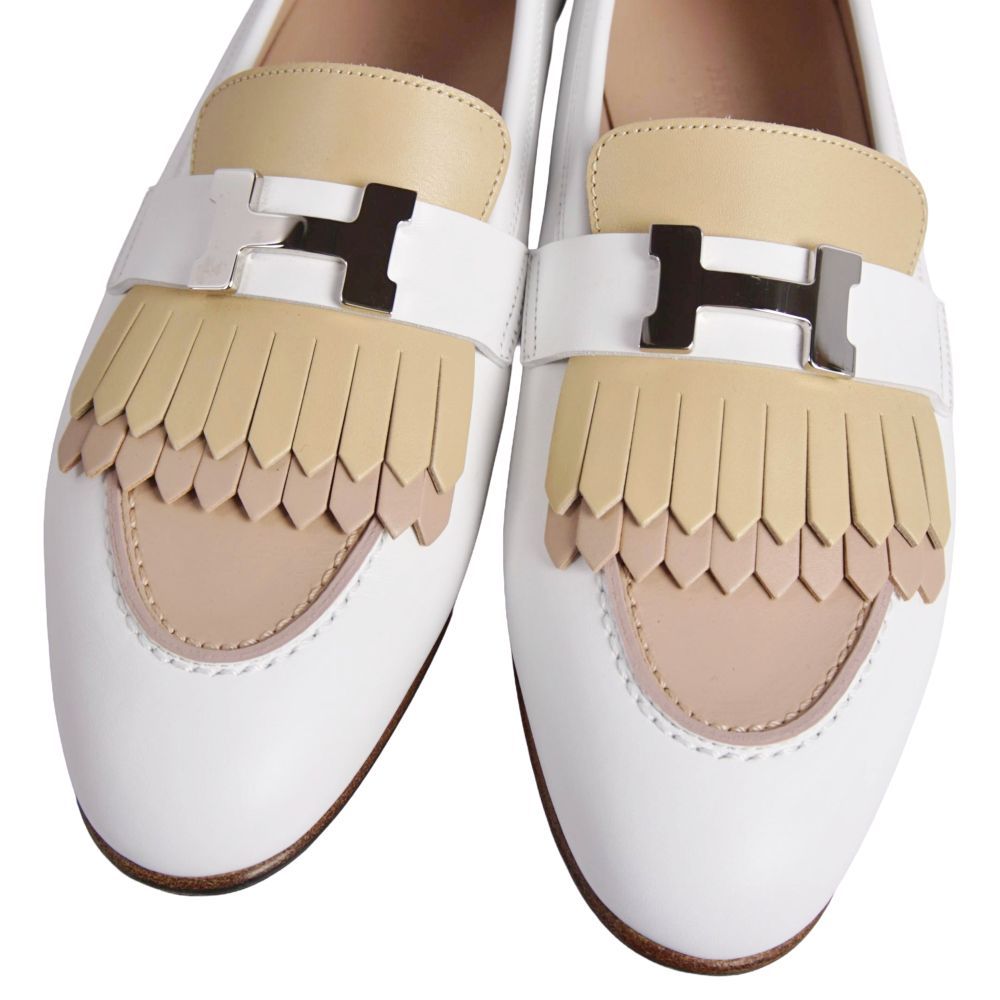 未使用 エルメス HERMES ローファー 2022 モカシン ロワイヤル コン