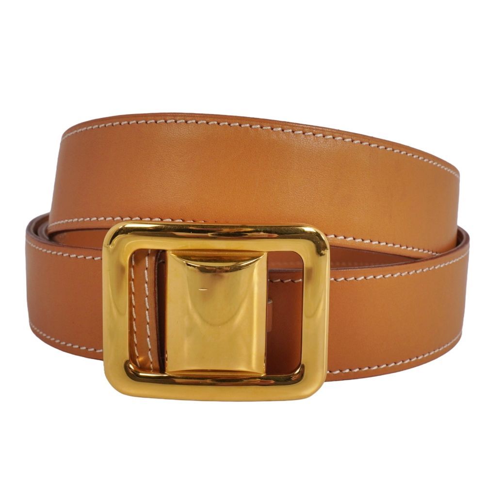 極美品 エルメス HERMES ベルト マルジェラ期 レザーベルト バックル