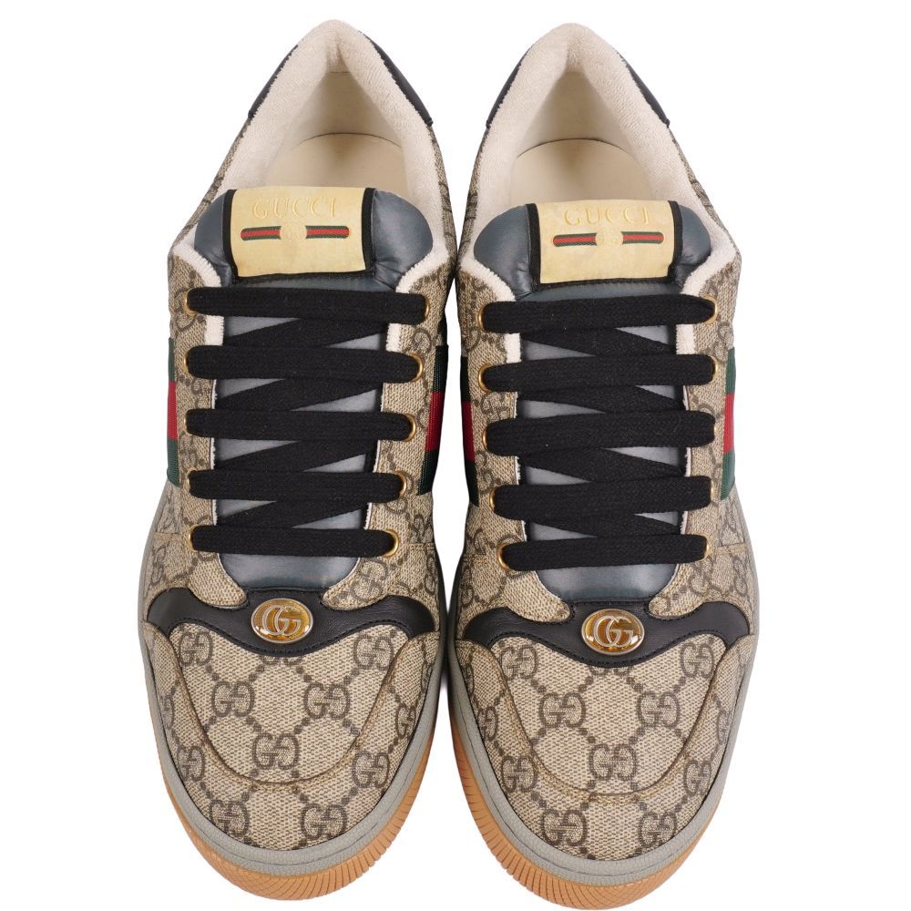 未使用 グッチ GUCCI スニーカー スクリーナー GGスプリーム ウェブ