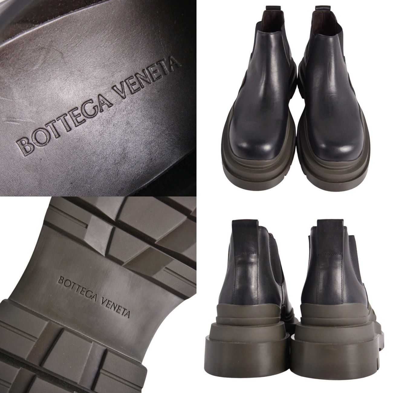 未使用 ボッテガヴェネタ BOTTEGA VENETA タイヤブーツ サイドゴア