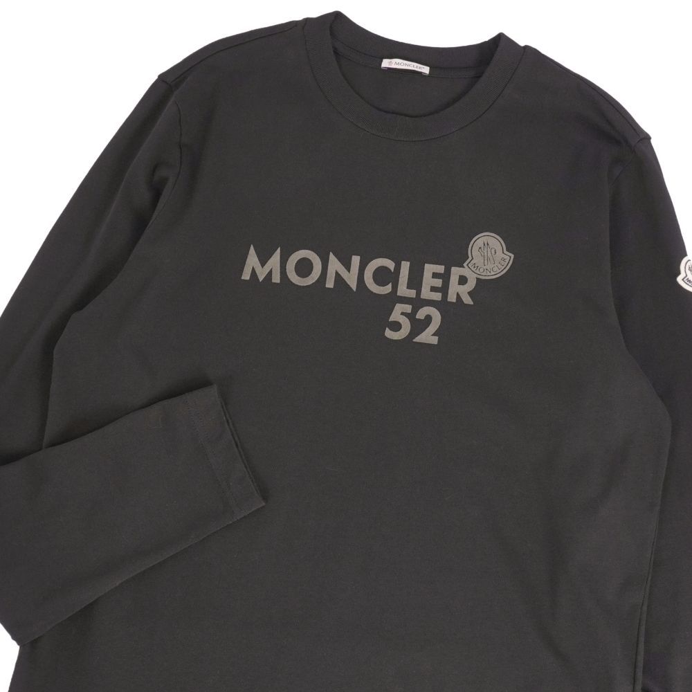 MONCLER ブラック 長袖カットソー （美品） 極美品 モンクレール MONCLER Tシャツ 2025 カットソー ロングスリ
