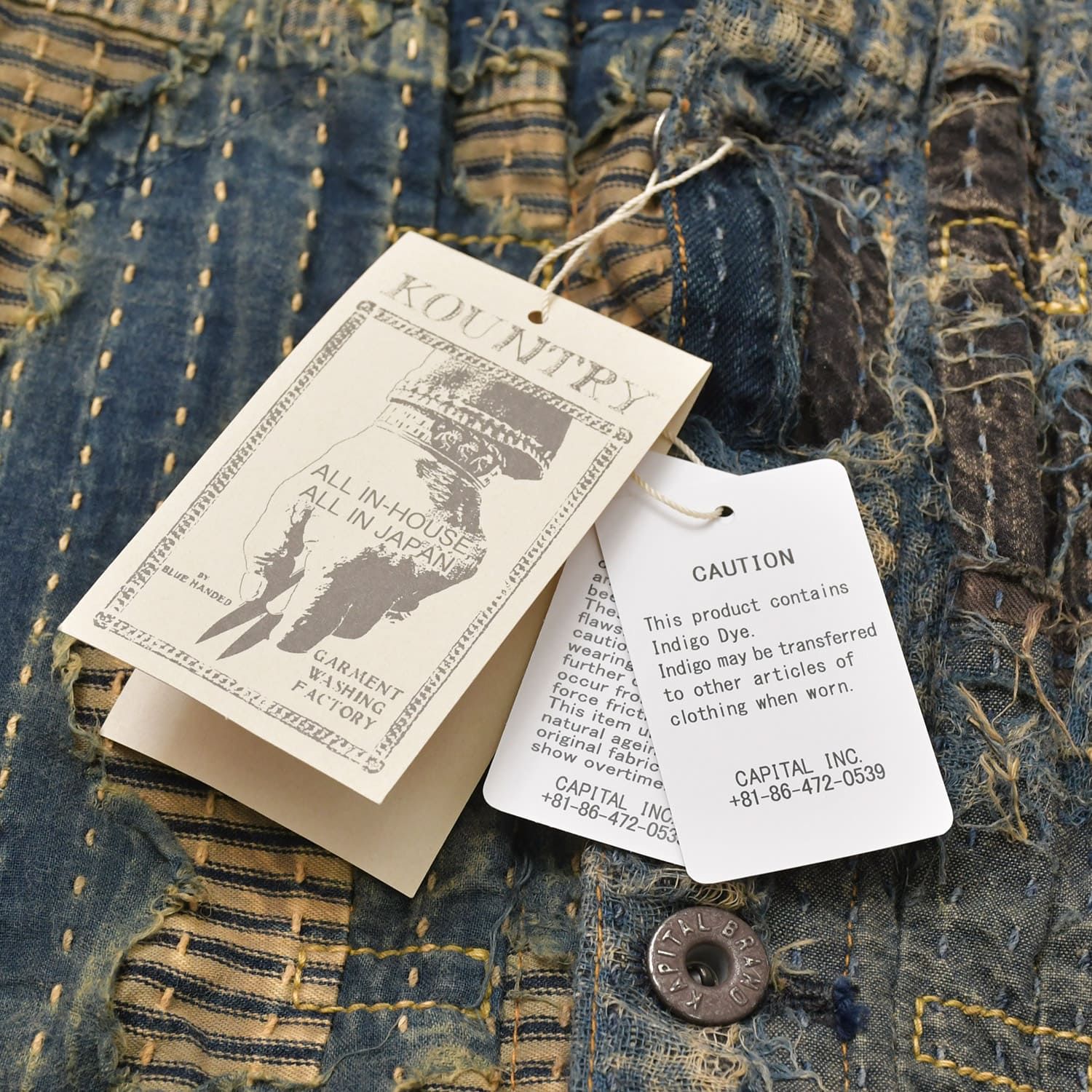 新品未使用品 KAPITAL キャピタル BORO SPRING 1ST JKT EK-1549LJB