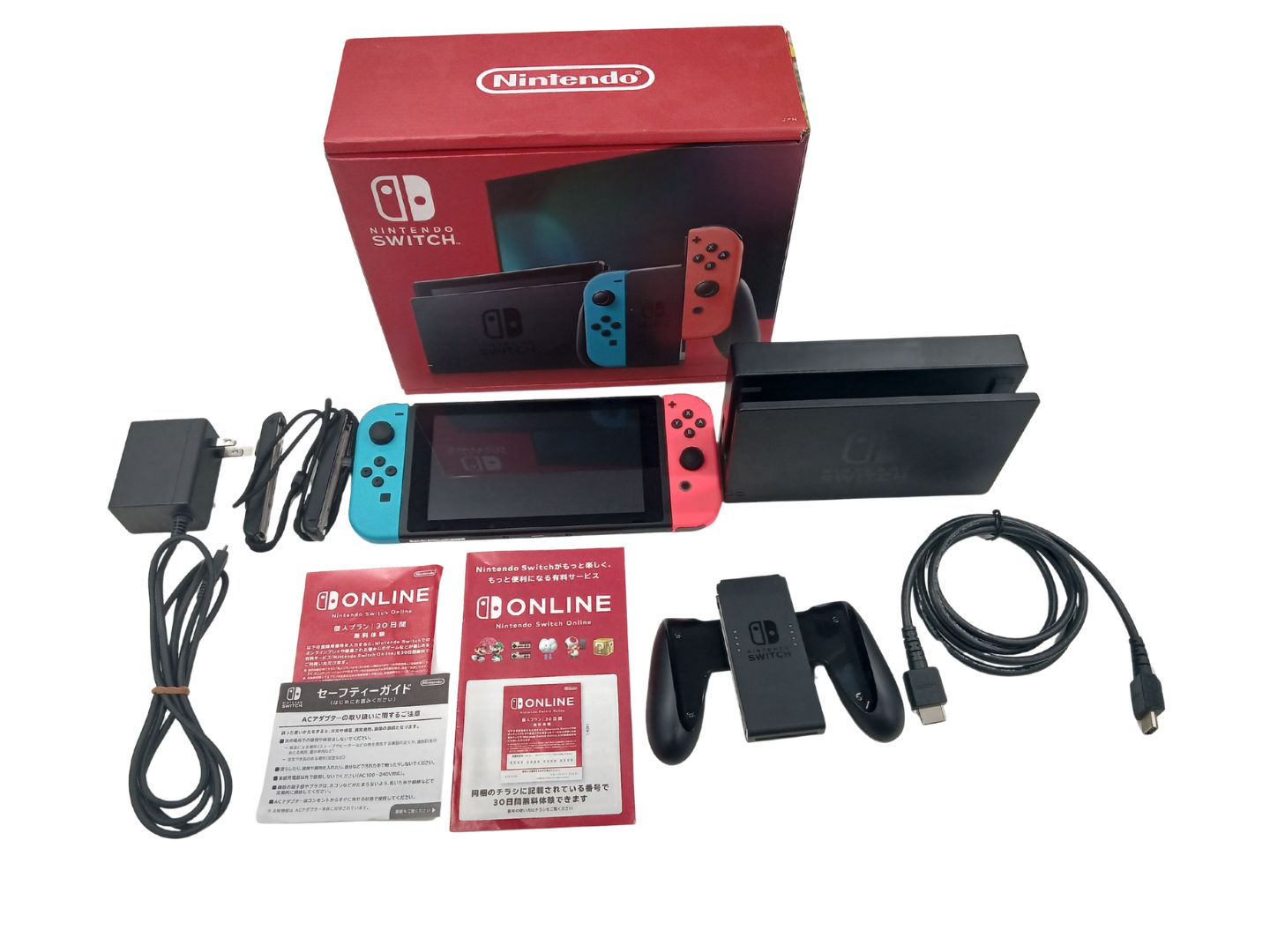 【セール】【おまけ付き】Nintendo Switch本体 ネオンブルー ネオンレッド 動作確認済み