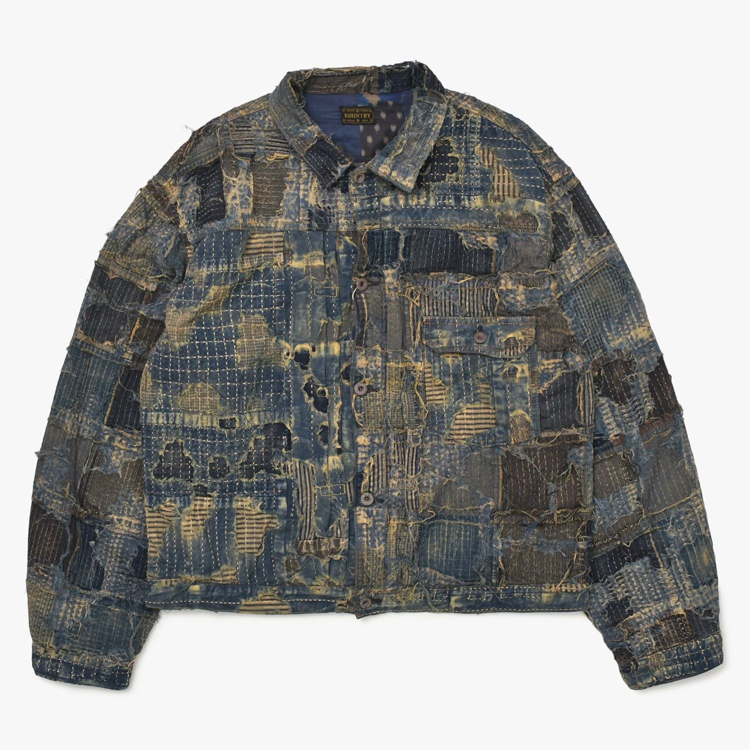 未使用品 KAPITAL キャピタル BORO SPRING 1ST JKT EK-1549LJB