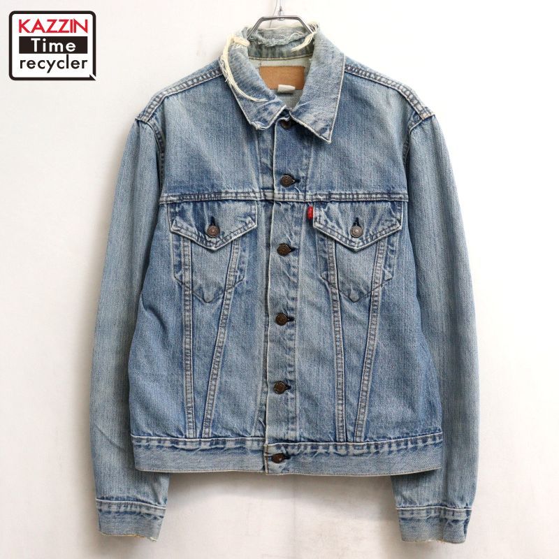 70s USA製 vintage Levi's 70505 ボロ デニムジャケット メンズ M