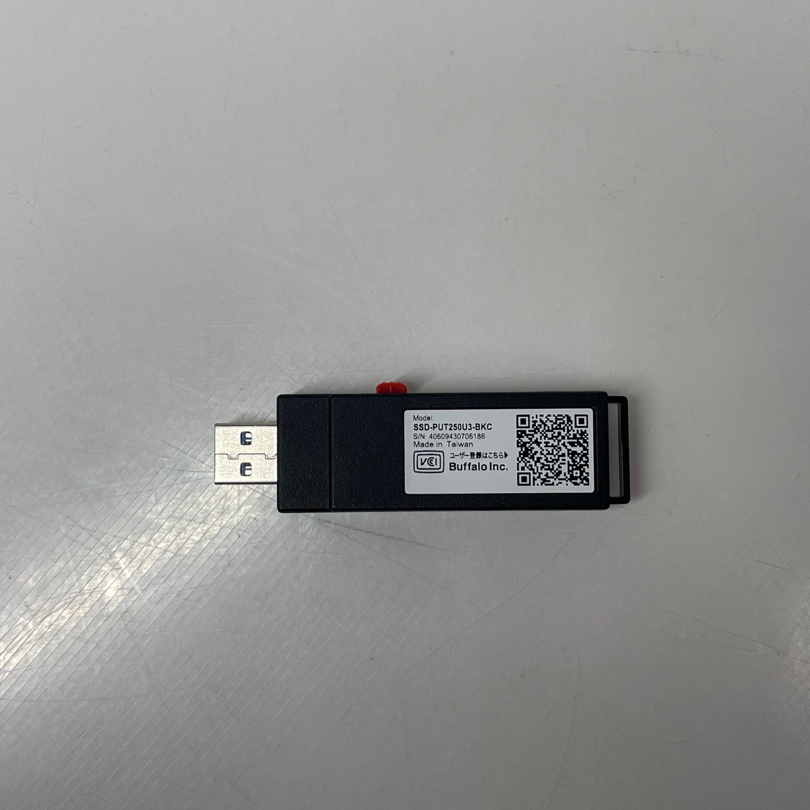 中古・美品】 バッファロー 外付けSSD 250GB SSD-PUT250U3-B/N №1612