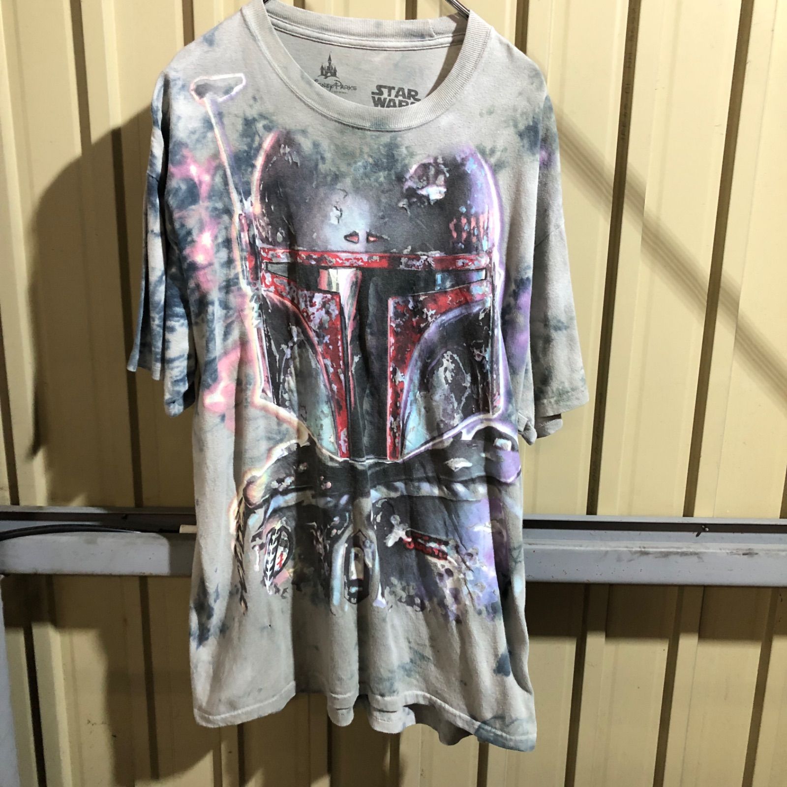 2732 STAR WARS ボバフェット Tシャツ L タイダイカラー スターウォーズ 古着卸 アメリカ仕入