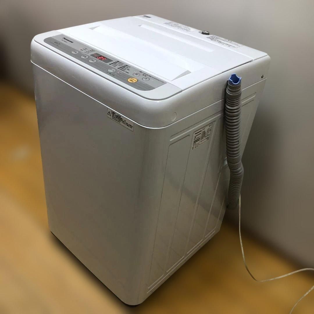 パナソニック 6.0kg 全自動洗濯機 NA-F60B12 2018年製 洗濯 ビッグウェーブ 洗浄 送風乾燥 槽カビ予防 槽洗浄 つけおきコース搭載 88336-1-005