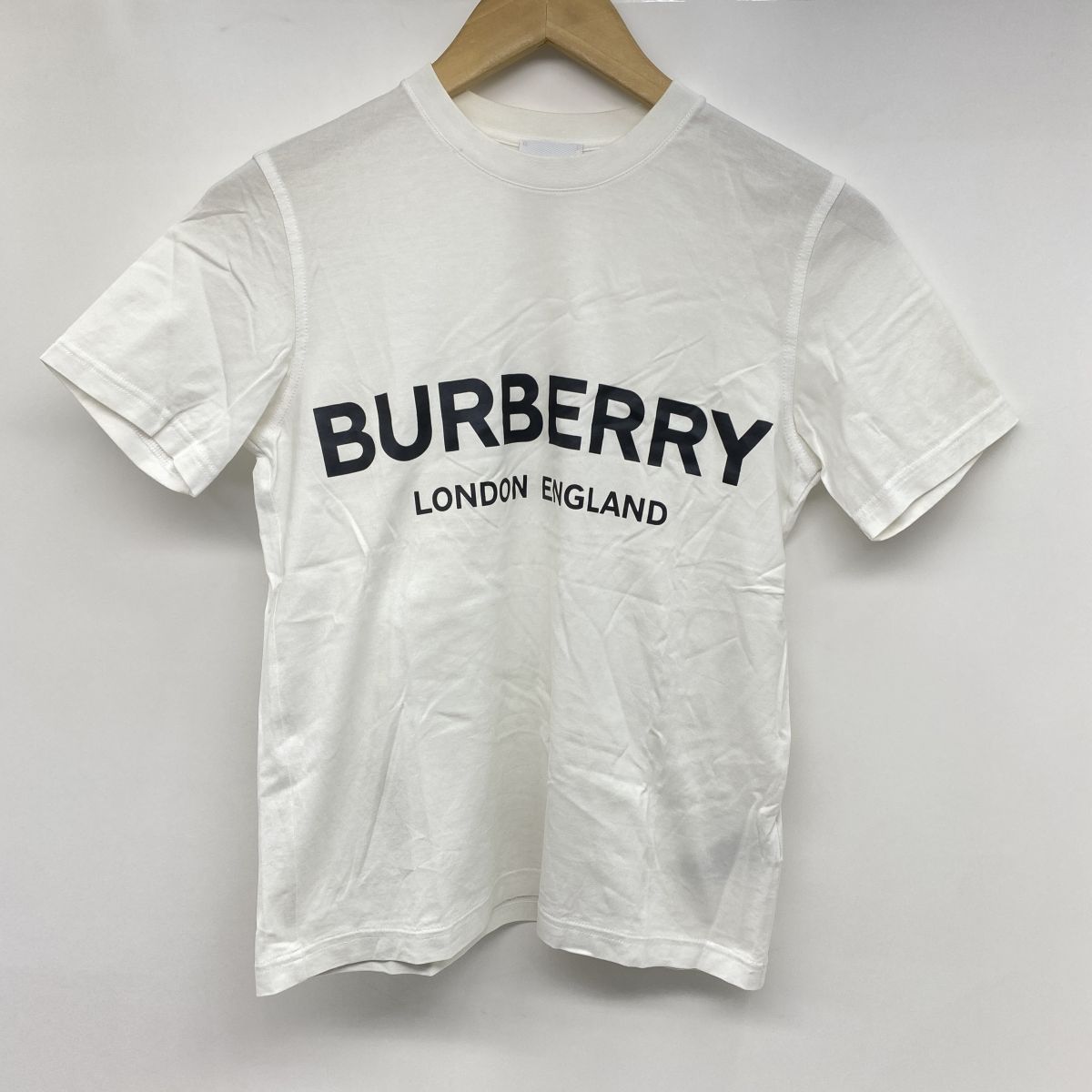 BURBERRY バーバリー FRONT LOGO SS TEE フロント ロゴ Tシャツ XSサイズ レディース※中古