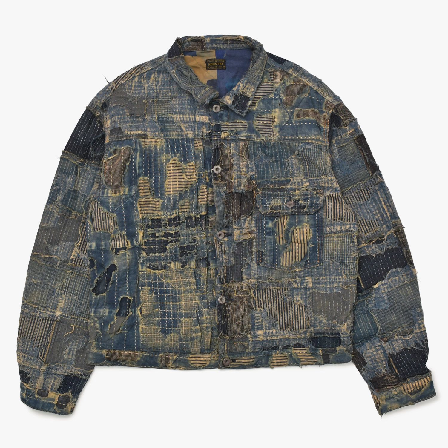 未使用品 KAPITAL キャピタル BORO SPRING 1ST JKT　EK-1549LJB スプリングファーストジャケット 襤褸 ボロ インディゴ サイズ 5 中古 4a004420