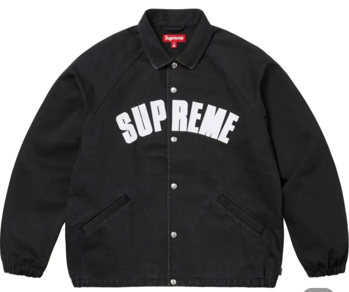 Supreme ブラックコーチジャケット XL