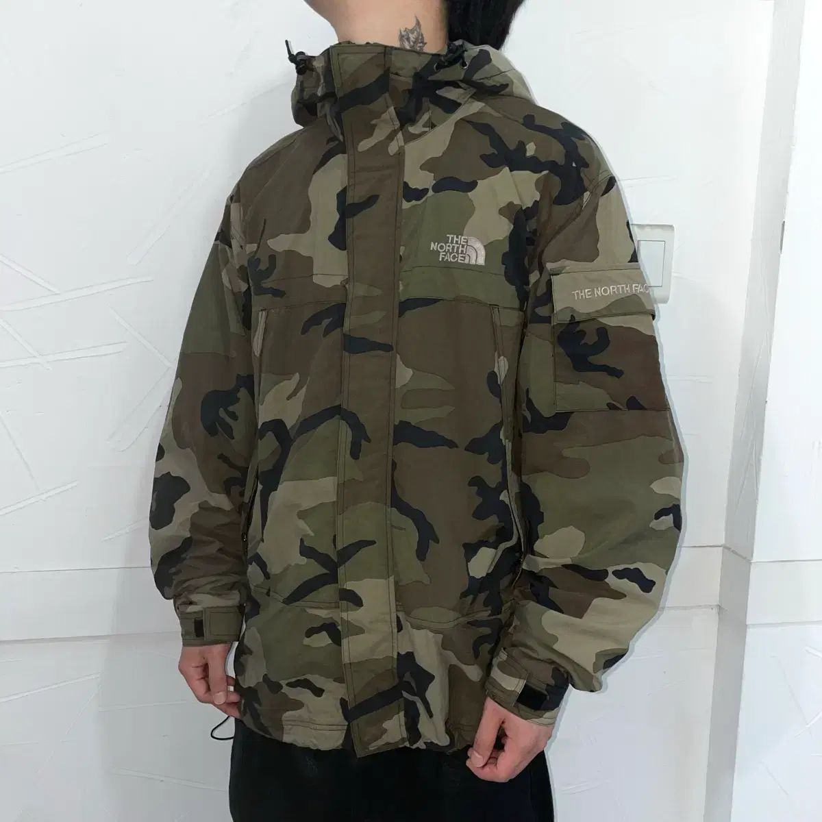 THE NORTH FACE ゴープコア カモフラージュ プルオーバー マウンテン ウィンドブレーカー ジャケット