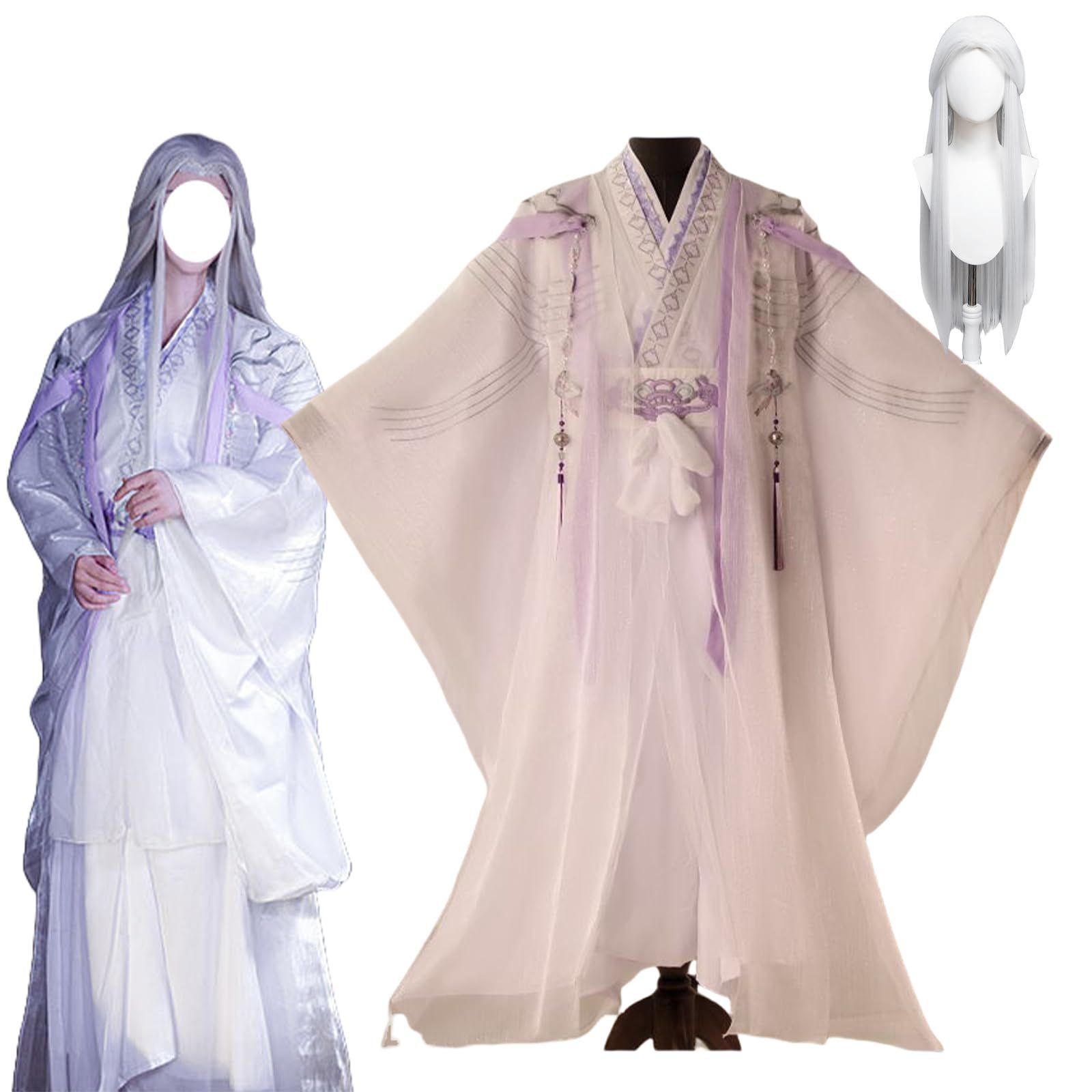 代號鳶コスプレ 左慈コスプレ衣装 和服 着物 浴衣 『ウィッグ付き、飾り』如? 廣陵王/劉辯/孫策コスプレ 制服 仮装 同人服 コス