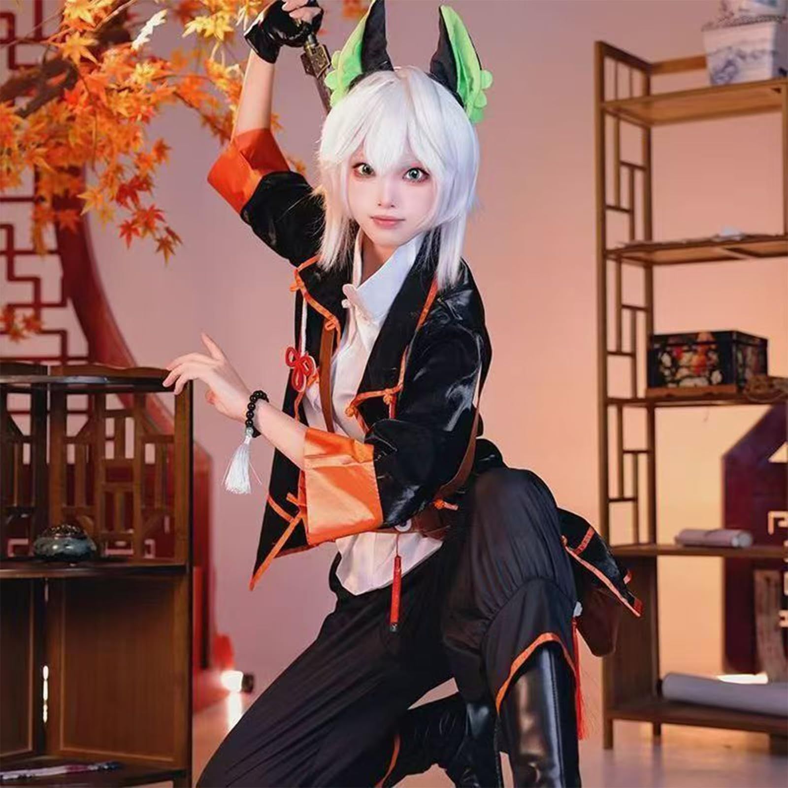 羅小黒戦記 ロシャオヘイセンキ コスプレ衣装 羅小黒 制服 舞台服 ハロウィン クリスマス 仮装 プレゼント 祭り 変装 学園祭 演