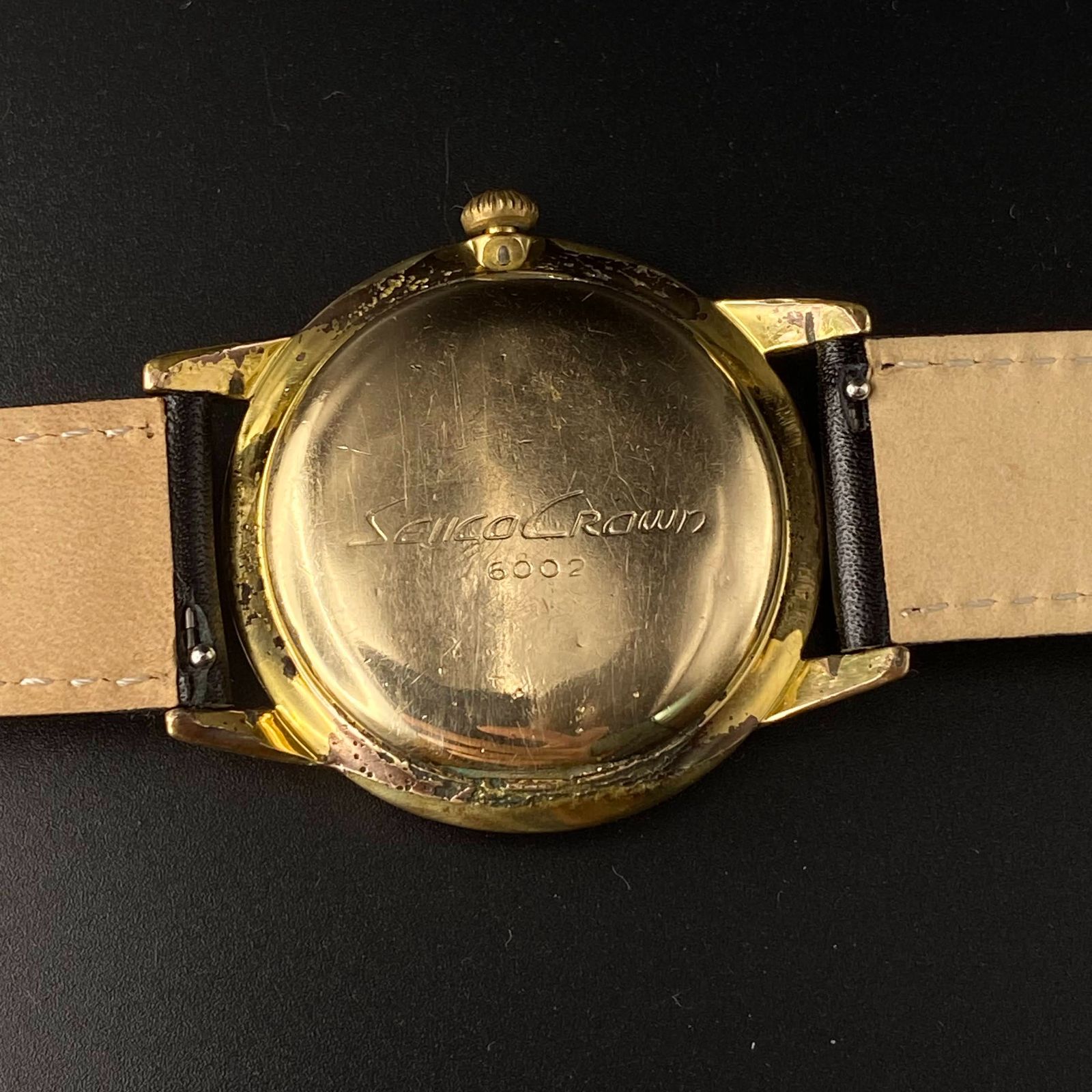 OH済み】 セイコー SEIKO クラウン CROWN ED文字盤 6002 手巻き式 21石