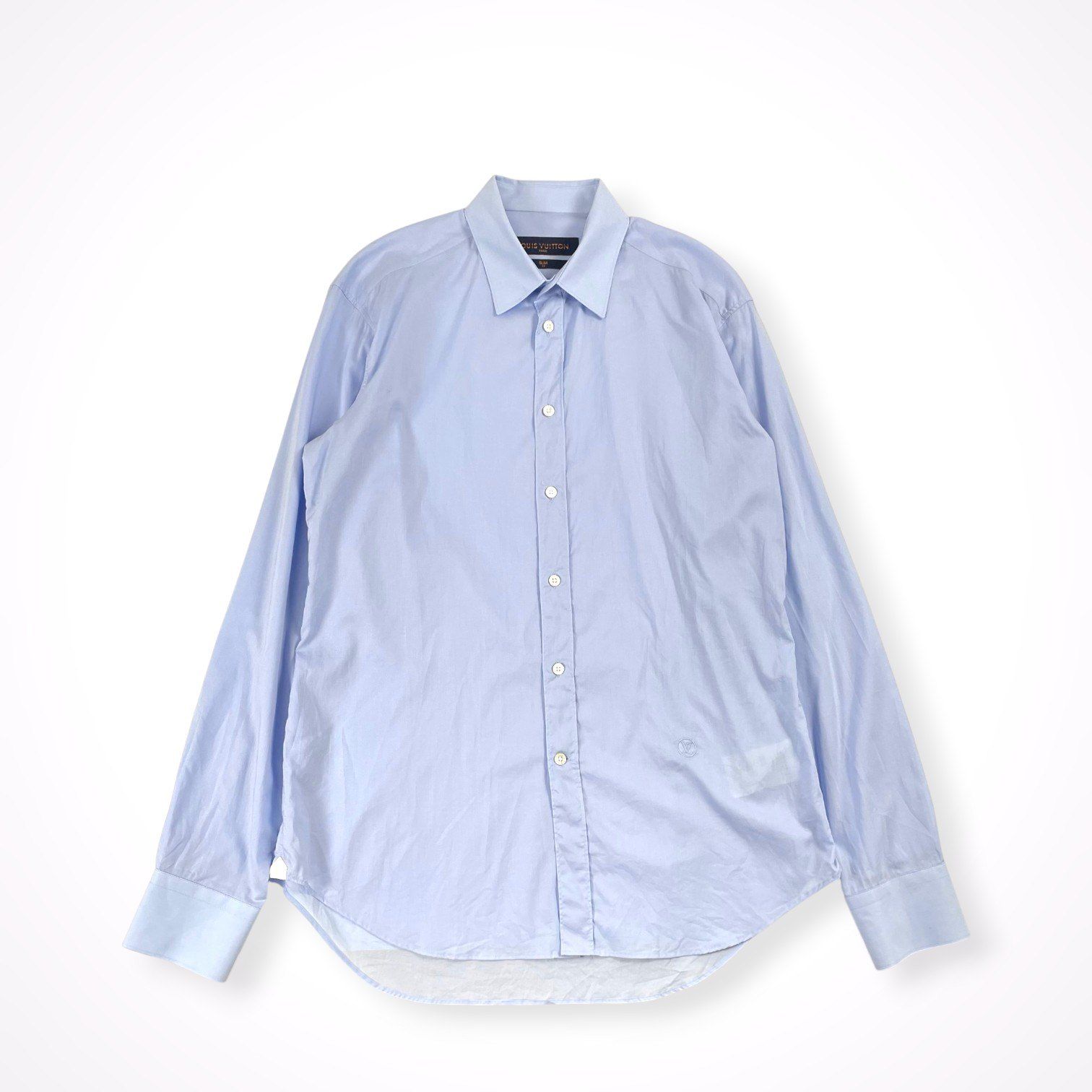 LOUIS VUITTON / LVロゴ刺繍 SLIM FITシャツ SIZE:M