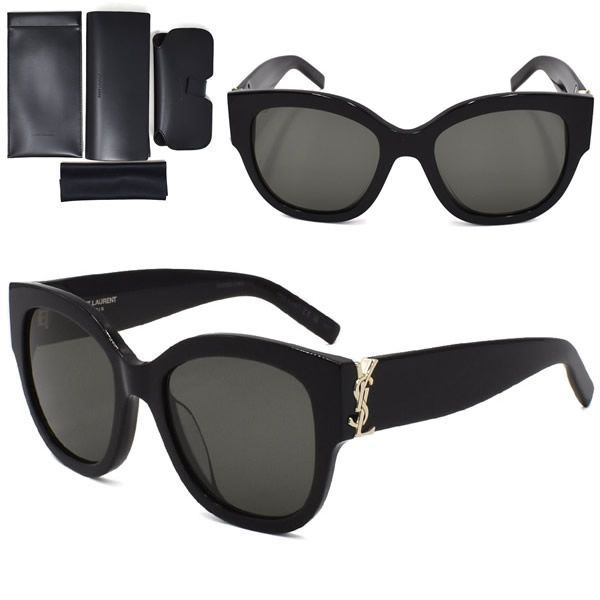 サンローラン サングラス SAINT LAURENT SL 95/F 001 サングラス アジアンフィット メンズ レディース ユニセックス SLM95F-001 ブラック グレー