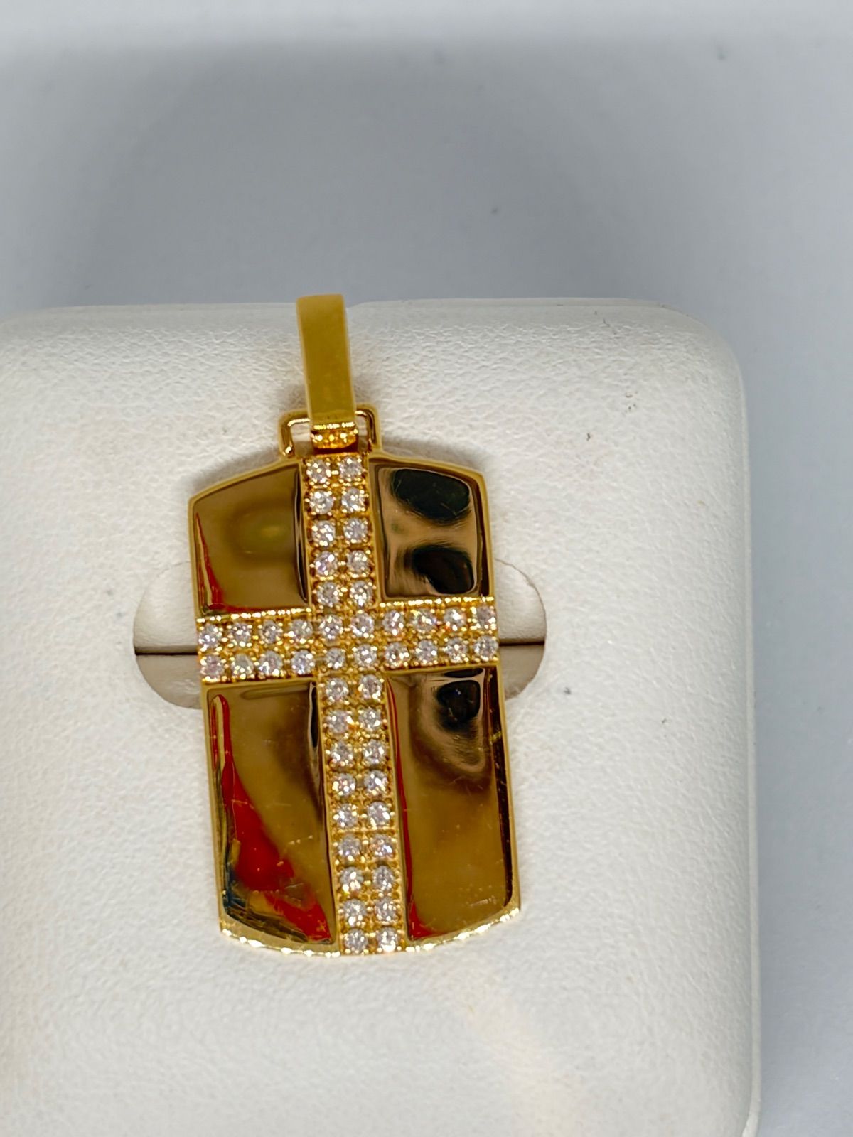 【男女どちらでも?‍♀️】K18 ダイヤモンド クロスモチーフ ペンダントトップ 110,000円